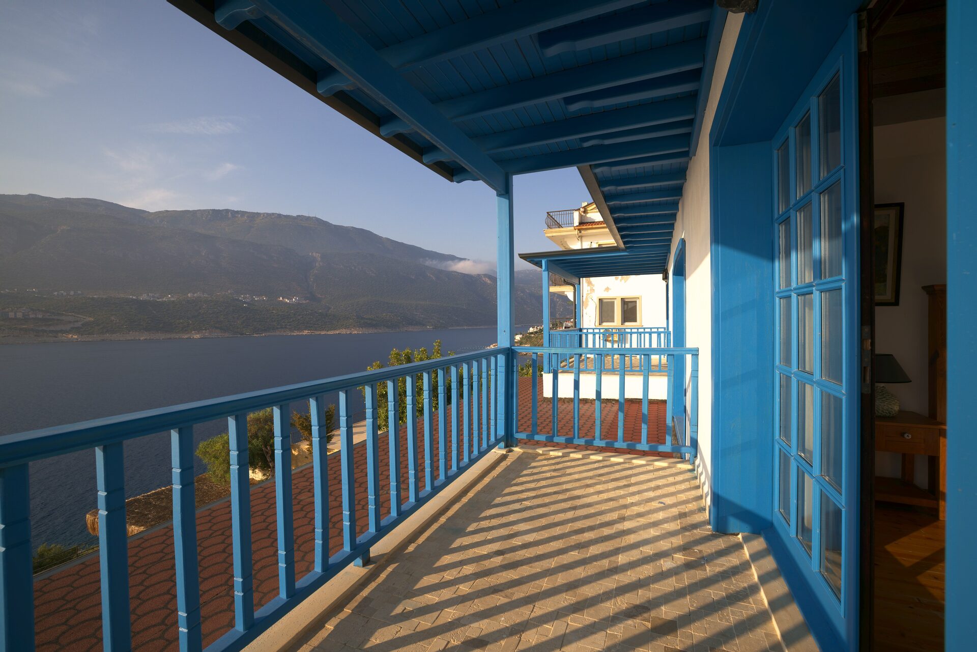 Balcony with sweeping sea views